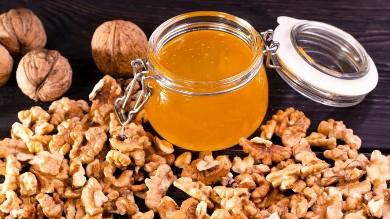 μέλι με ξηρούς καρπούς για αποκατάσταση της ισχύος
